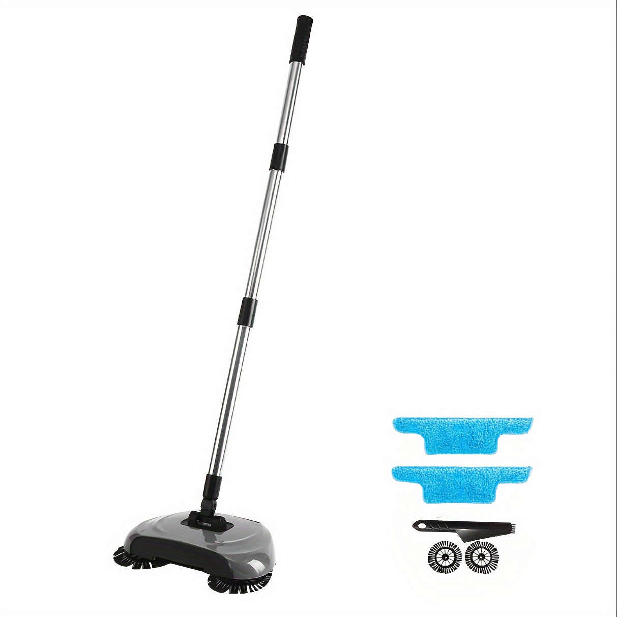1set, 3-in-1 Multifunctional Hand Push Sweeper, Vacuum Cleaner, Hand Push Sweeping And Moping Machine, To Remove Garbage, Pet Hair And Dust, Dry And Wet Use, Suitable For Hardwood Ceramic Tiles, Cleaning Supplies