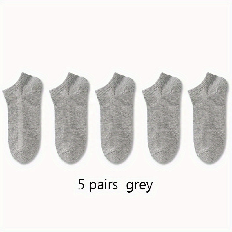 1/5/10pairs Men Women Socks Comfortable Breathable Ankle Socks Spring Summer