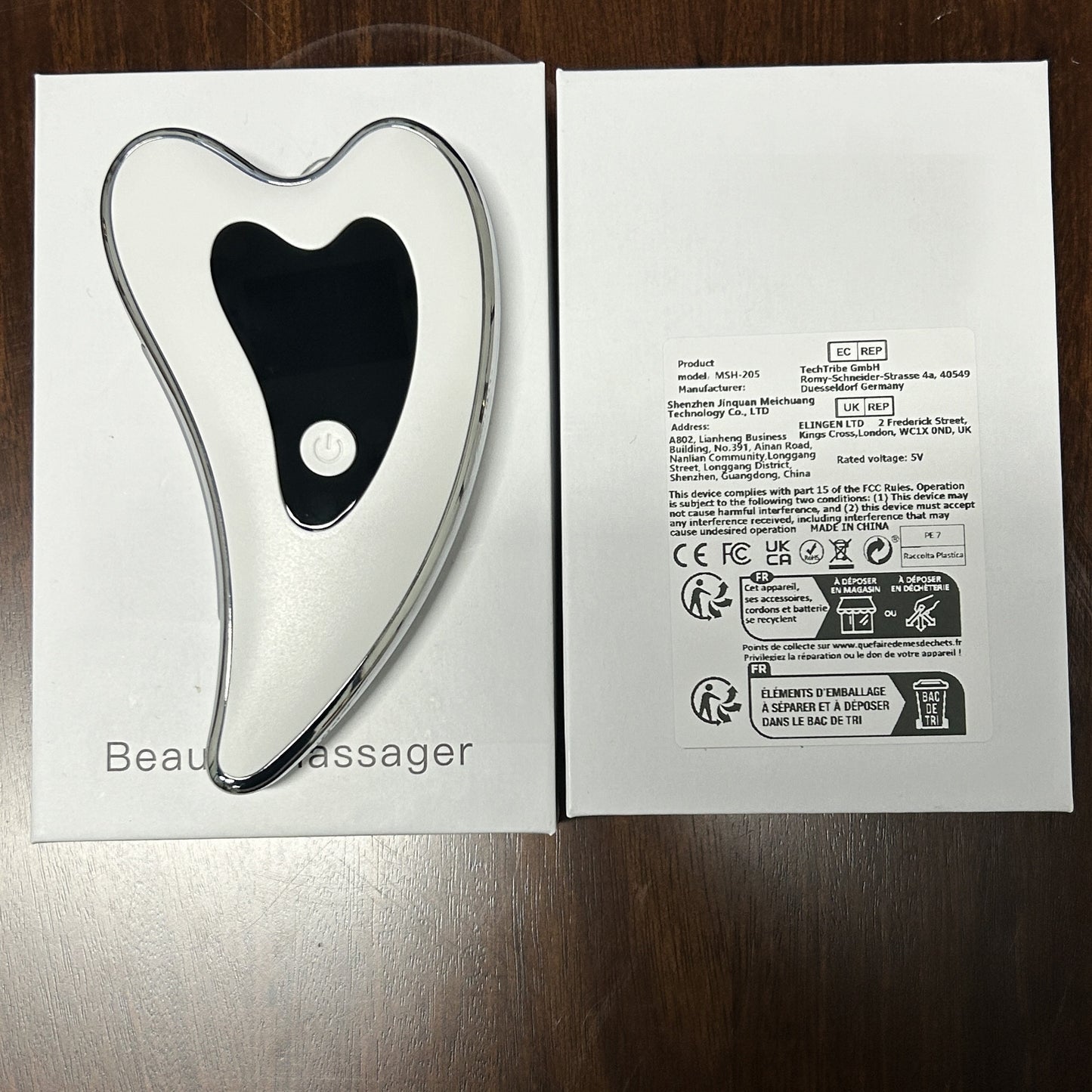 Electric gua sha tool, face neck body massager, two modes vibration heating massage tool, home convenient beauty instrument
