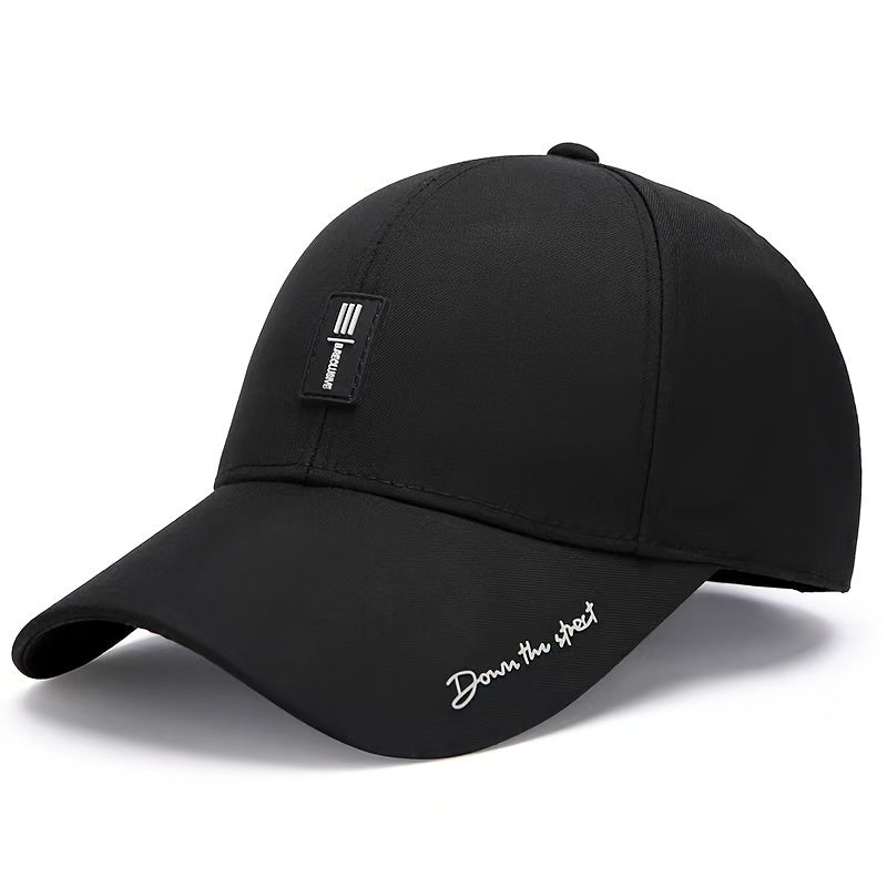 Stylish Letter Baseball Cap - Breathable, Adjustable, Unisex Sun Hat for Outdoor Enthusiasts - Perfect for Fishing, Mountaineering, Hiking, and Casual Wear