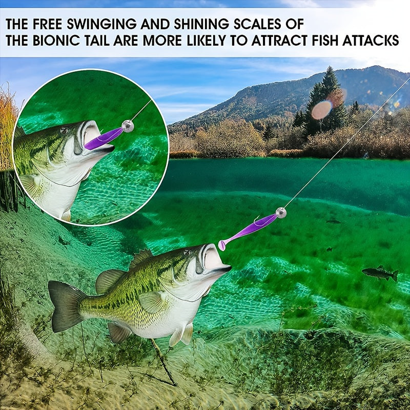 50pcs Versatile Fishing Soft Lures - Life-like Paddle Tail Swimbaits for Trout, Salmon, Redfish - Ideal for All Water Types