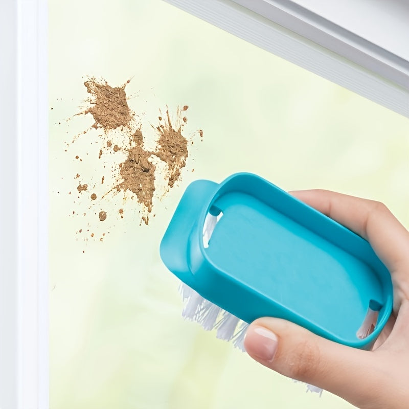 4-in-1 Glass Cleaner Brush – Multipurpose Window & Mirror Cleaning Tool with Spray, Scrub, Wipe & Scrape Functions for Bathroom, Tile & Household Surfaces