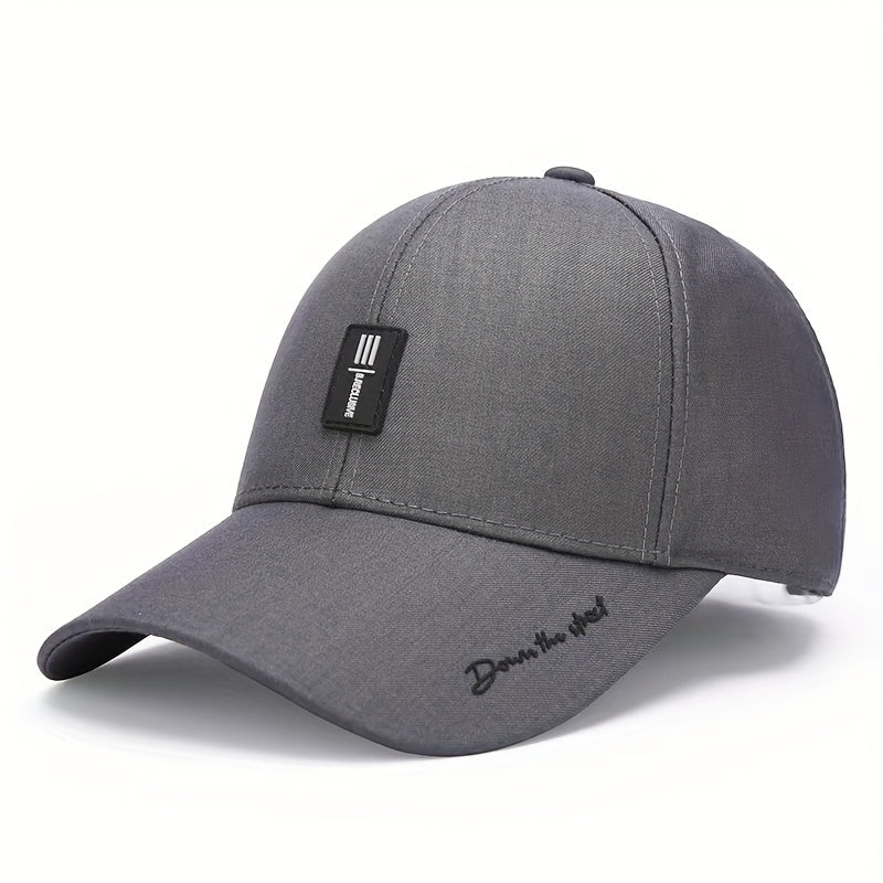 Stylish Letter Baseball Cap - Breathable, Adjustable, Unisex Sun Hat for Outdoor Enthusiasts - Perfect for Fishing, Mountaineering, Hiking, and Casual Wear