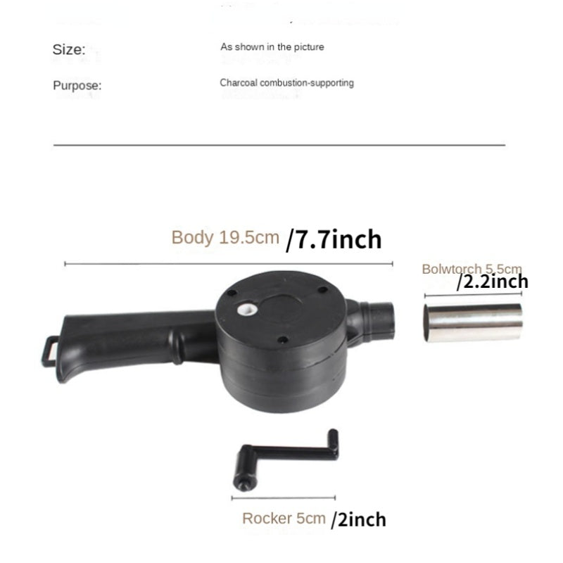 Portable Hand-Operated Blower For BBQ, Camping, And Fire Making - Efficient And Easy-to-Use Stove Accessory Christmas Gift