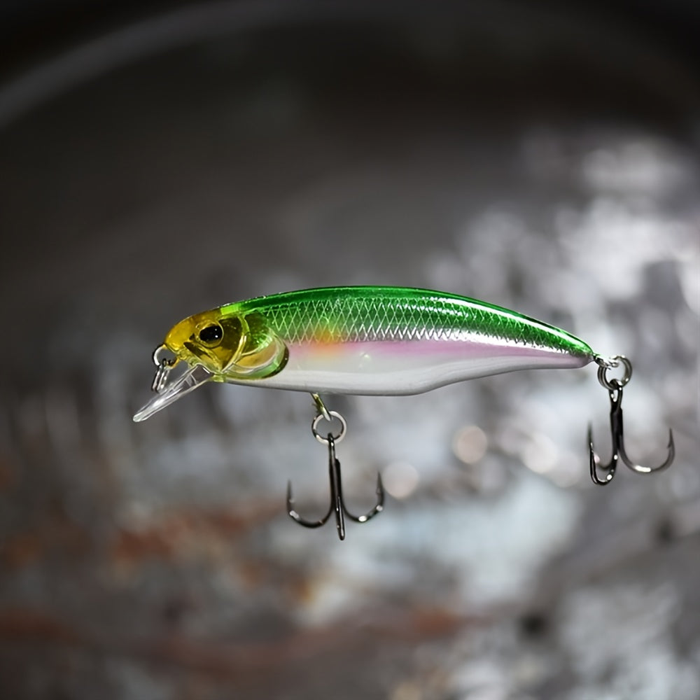 Sinking Minnow Fishing Lures, 52mm 4.5g Jerkbait Bass Pike Crankbait Wobblers Swimbait Plastic Hard Bait Fishing Accessories