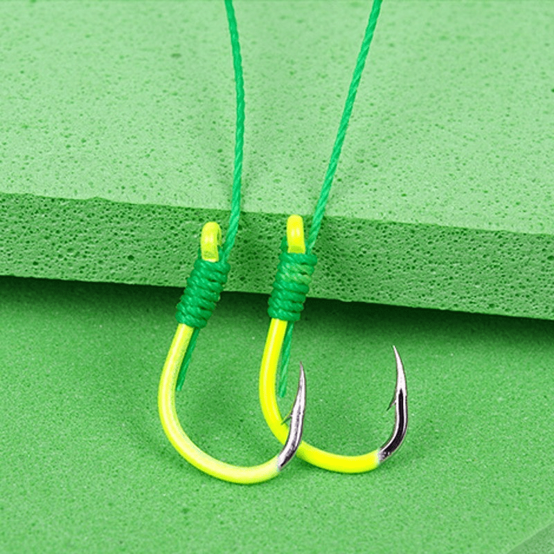 5pcs/set Premium Stainless Steel Double Hook Fishing Line with Barbed Carp Hooks and Bait Feeder Spring - Unleash Your Fishing Potential with Enhanced Catching Ability and Durability - Essential Accessories for Anglers