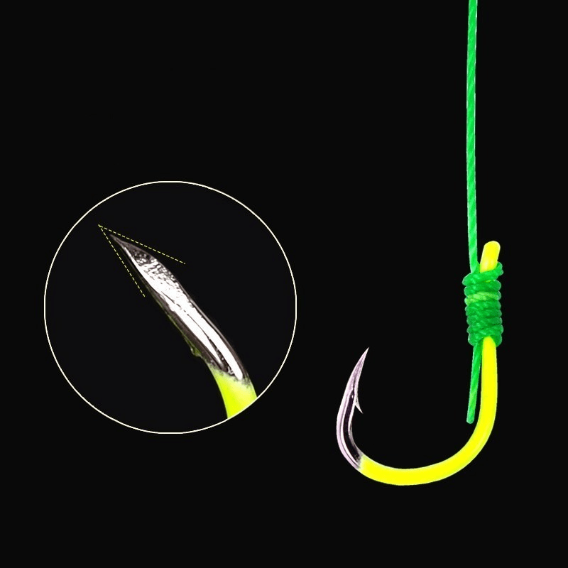5pcs/set Premium Stainless Steel Double Hook Fishing Line with Barbed Carp Hooks and Bait Feeder Spring - Unleash Your Fishing Potential with Enhanced Catching Ability and Durability - Essential Accessories for Anglers