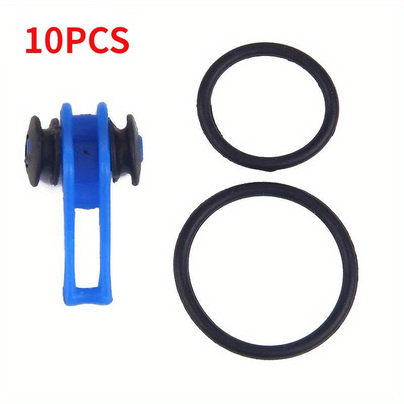 10pcs Durable ABS Fishing Hook Keepers - Compact & Secure Rod Holders for Efficient Outdoor Fishing, Black