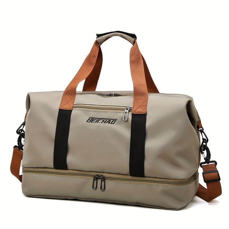Travel Bag, Luggage Bag, Large Capacity Travel Bag with Wet and Dry Separation, Casual Outdoor Travel Tote, Women'S Fitness Yoga Bag, Weekend Overnight Bag