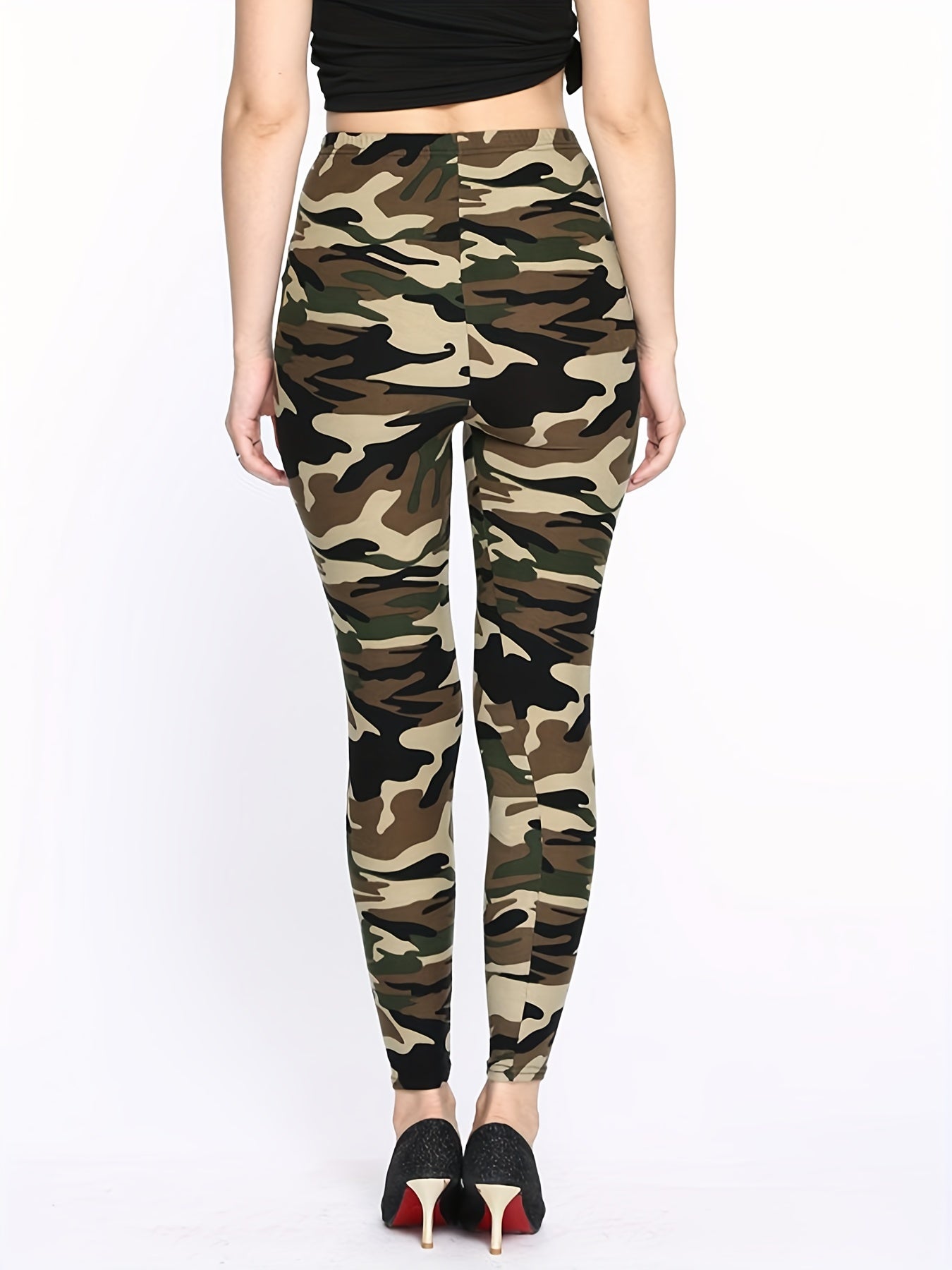 Women's Leggings Floral Printed Pants Casual High Waist Sweatpants Leggings