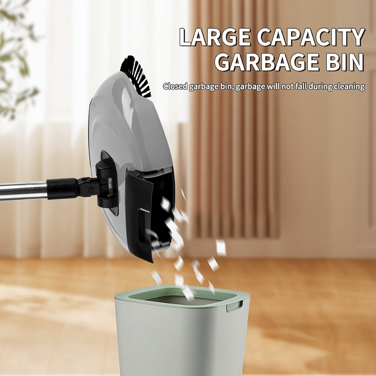 1set, 3-in-1 Multifunctional Hand Push Sweeper, Vacuum Cleaner, Hand Push Sweeping And Moping Machine, To Remove Garbage, Pet Hair And Dust, Dry And Wet Use, Suitable For Hardwood Ceramic Tiles, Cleaning Supplies