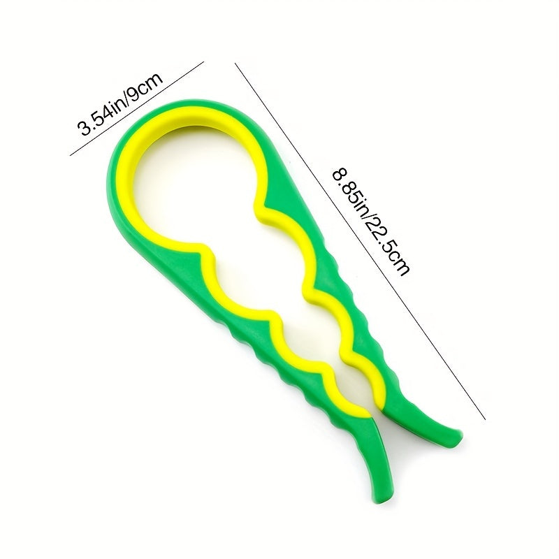1pc Multifunctional Lid Opening Tool Four-in-one Twisting Lid Opening Canning Device Labor-saving Lid Opener Kitchen Life Supplies Bottle Opener Can Opener