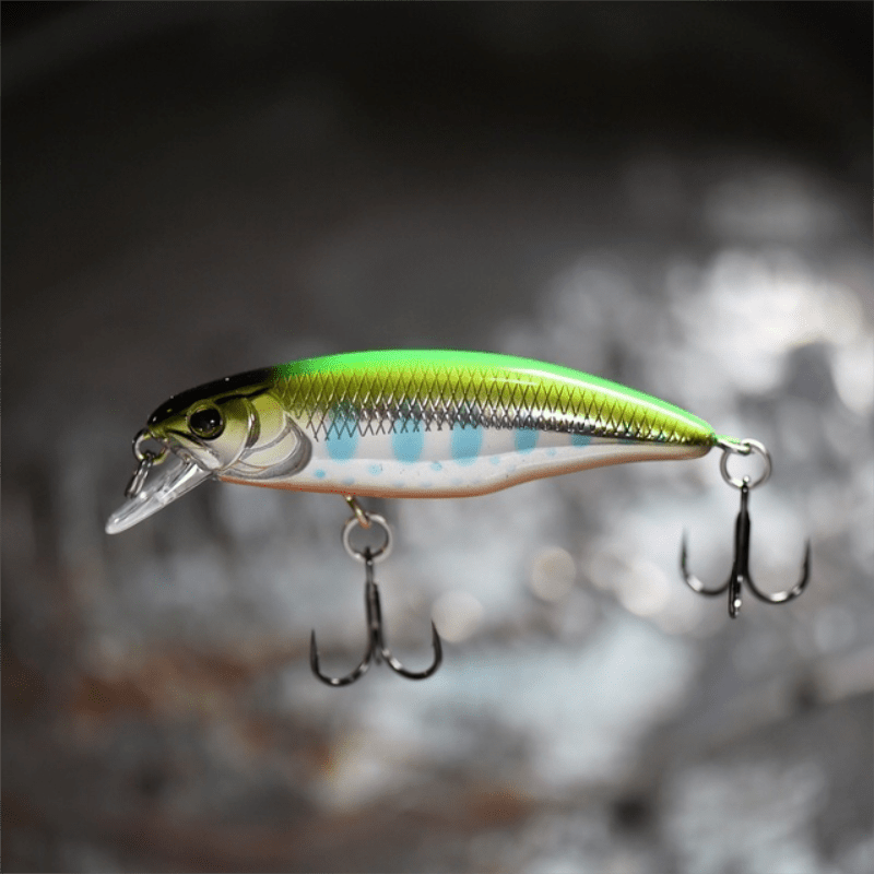 Sinking Minnow Fishing Lures, 52mm 4.5g Jerkbait Bass Pike Crankbait Wobblers Swimbait Plastic Hard Bait Fishing Accessories
