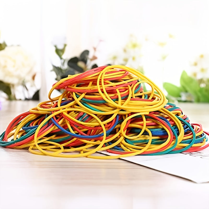 100/200Pcs Multicolor Rubber Bands 38mm Diameter For Office Supplies School Home Elastic Band