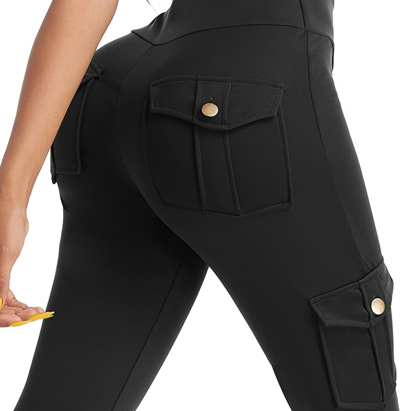 High-Waist Yoga Leggings with Multiple Pockets – Soft, Stretchy & Stylish for Running, Gym, and Everyday Wear