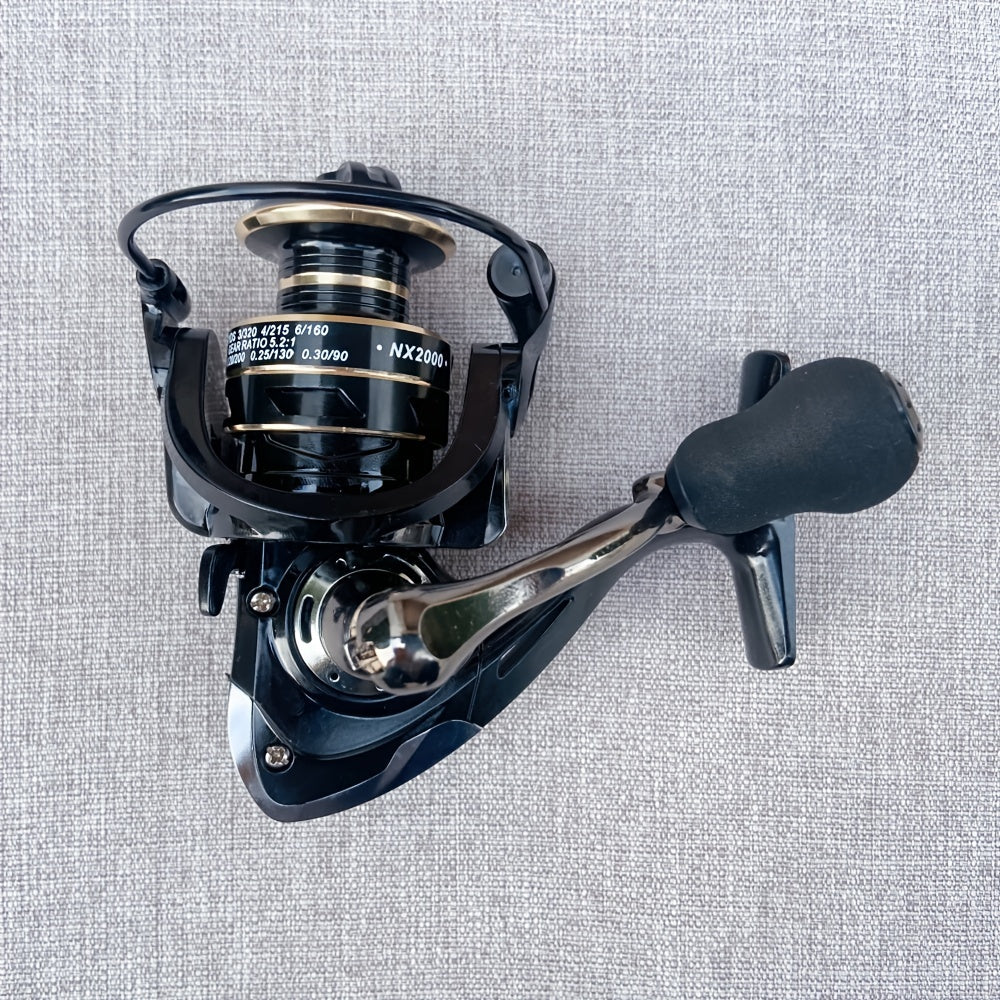 1pc 14 Ball Bearings Two Colors Metal Spinning Fishing Reel For Long Casting & Freshwater Fishing