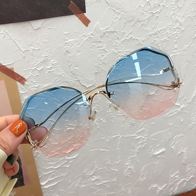 Izingilazi Ezingenasici Ze-Trendy Gradient Rimless Zabesifazane – Amafreyimu Womklami Oyindilinga Oyisitayela