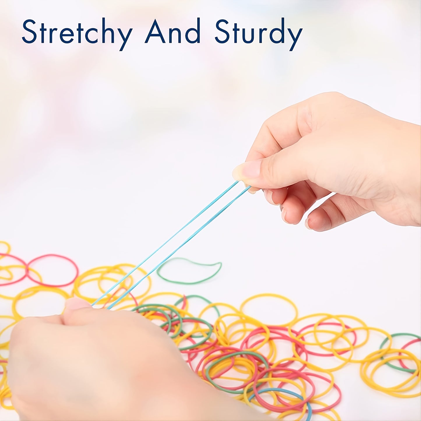 100/200Pcs Multicolor Rubber Bands 38mm Diameter For Office Supplies School Home Elastic Band