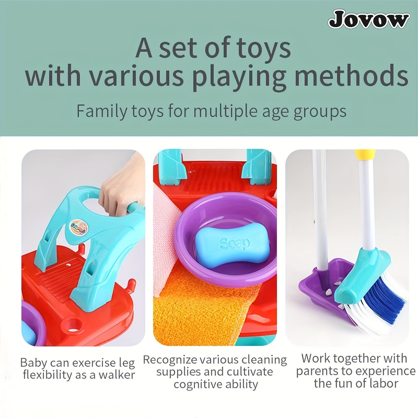 Kids’ Broom & Dustpan Toy Set – Realistic Home Cleaning Simulation, Fun Floor Sweeping Playset for Children, Perfect Birthday & Christmas Gift