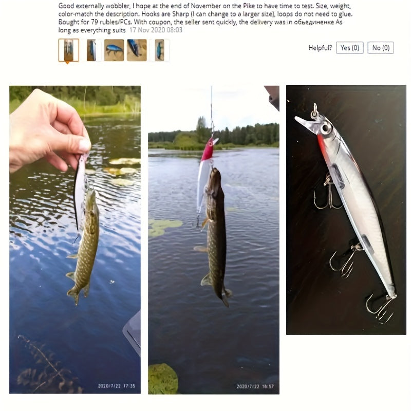 1pc 11cm/13g I-Swimbait Yokwenziwa Kokudoba, I-Minnow Bait Ecwilayo, I-Plastic Lure Enamahhuku Amathathu Ama-Treble E-Bass Pike Carp, I-Fishing Tackle