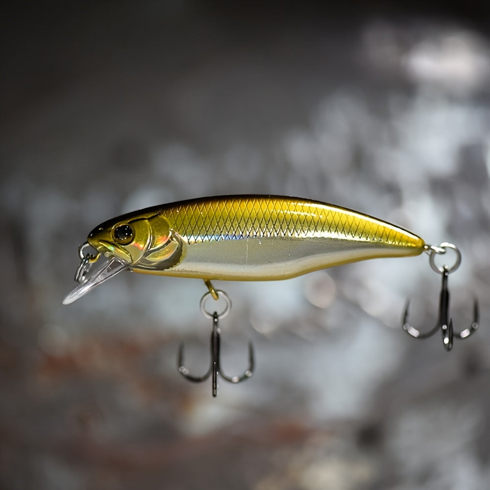 Sinking Minnow Fishing Lures, 52mm 4.5g Jerkbait Bass Pike Crankbait Wobblers Swimbait Plastic Hard Bait Fishing Accessories