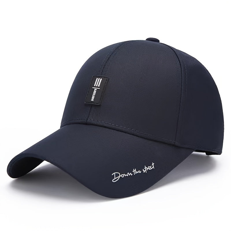 Stylish Letter Baseball Cap - Breathable, Adjustable, Unisex Sun Hat for Outdoor Enthusiasts - Perfect for Fishing, Mountaineering, Hiking, and Casual Wear