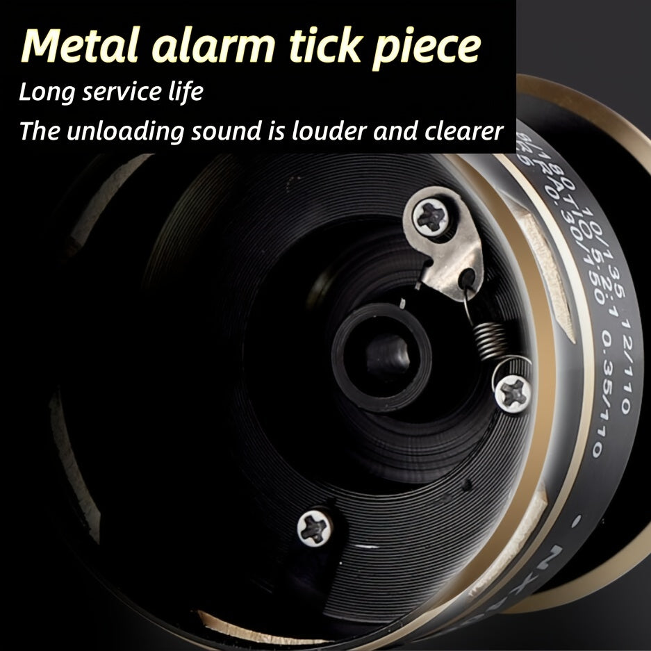 1pc 14 Ball Bearings Two Colors Metal Spinning Fishing Reel For Long Casting & Freshwater Fishing