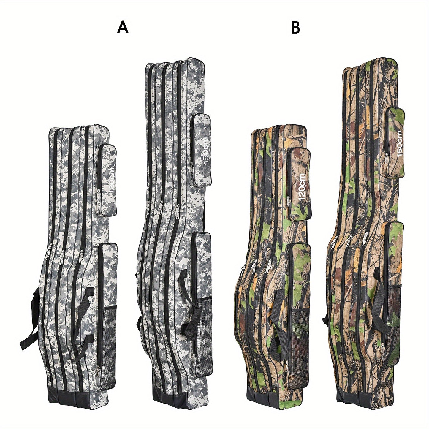 1pc Durable 3-Layer Fishing Rod Storage Bag - Effectively Protects and Organizes Your Valuable Tackle and Gear, Keeping Them Safe and Within Reach