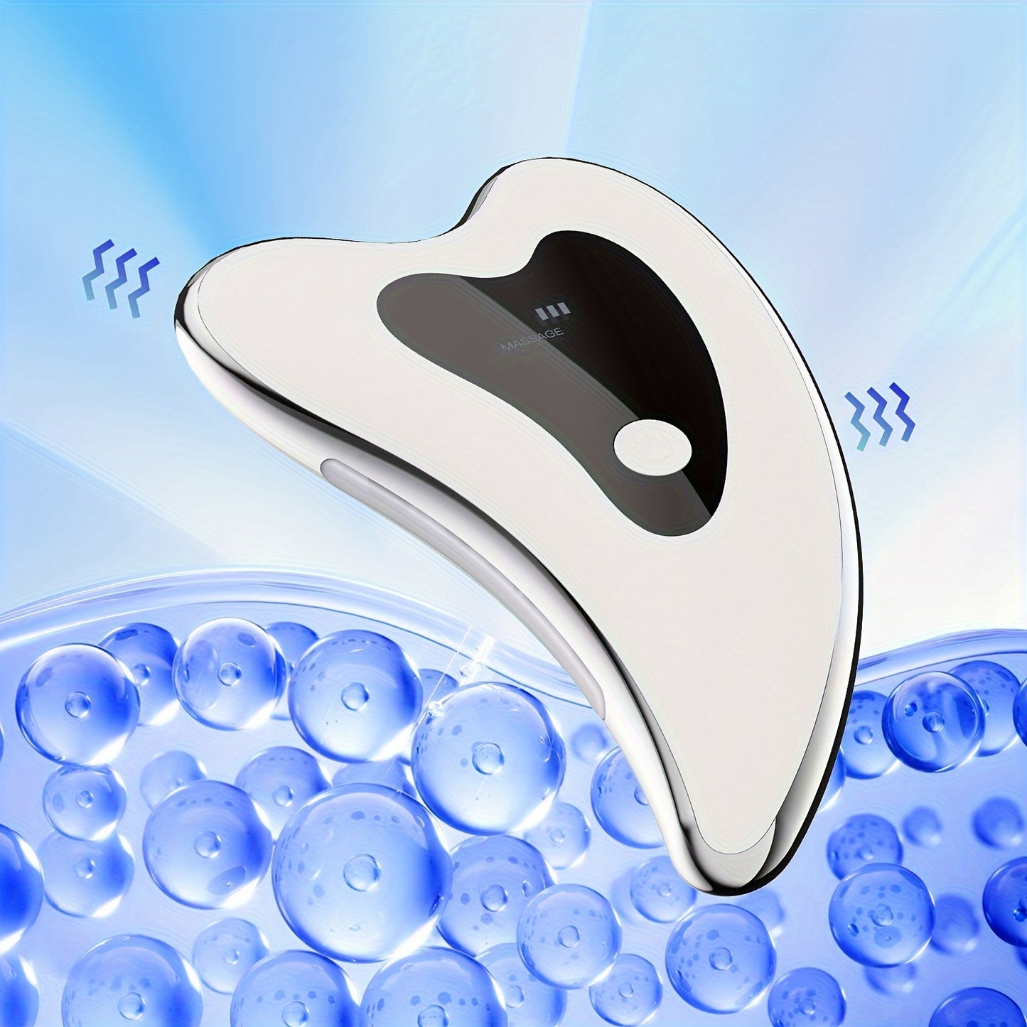 Electric gua sha tool, face neck body massager, two modes vibration heating massage tool, home convenient beauty instrument
