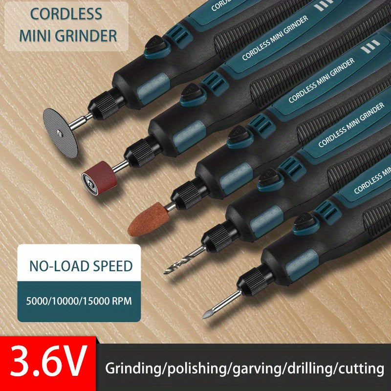 Mini Electric Grinder Pen Set – USB Rechargeable Handheld Engraving & Polishing Tool, Compact Rotary Grinder for Jade, Jewelry, Wood, and DIY Projects