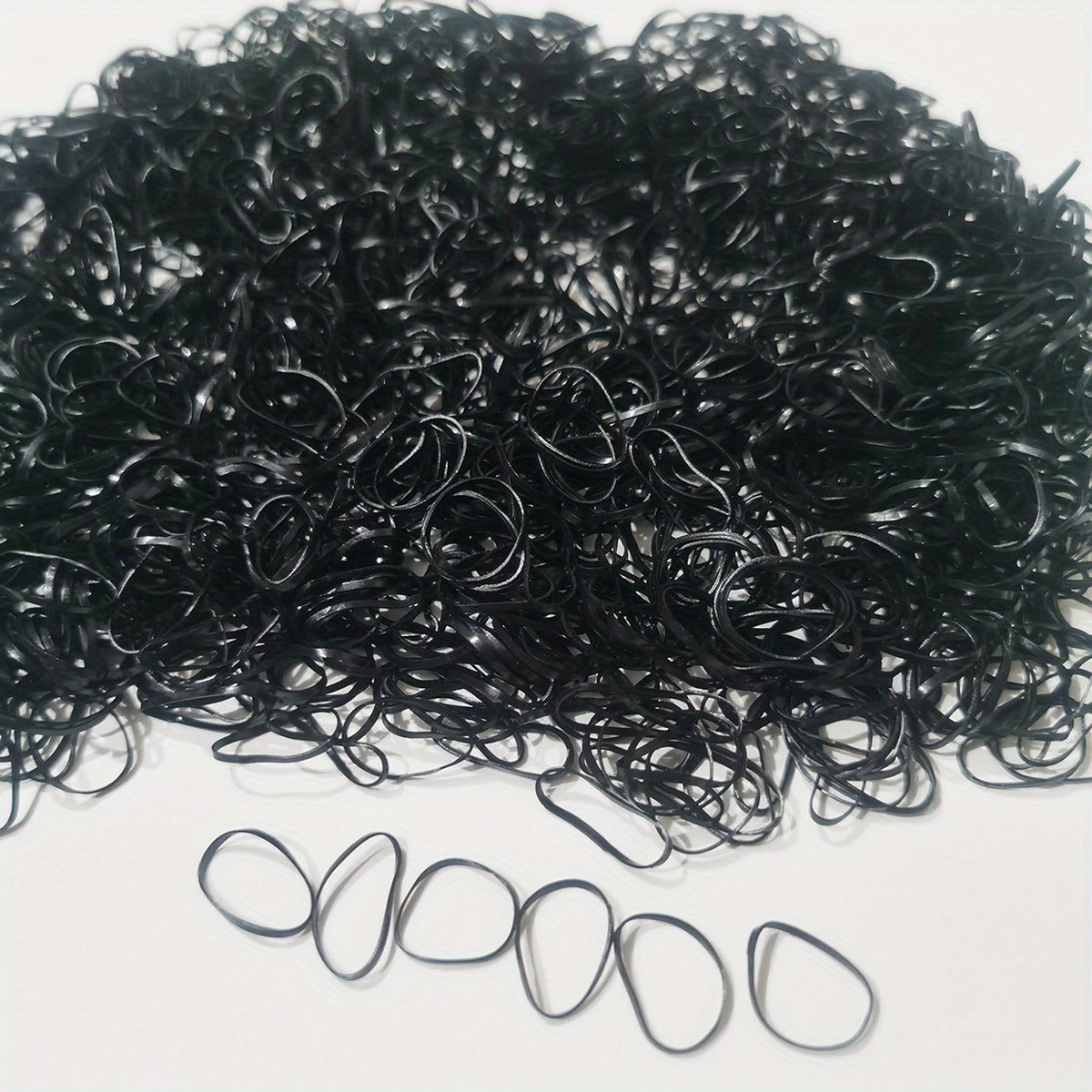 1000pcs Mini Clear Elastic Hair Rubber Bands - Soft, Gentle, and Durable Hair Ties for Women - Cute, Solid Color, Daily Headband Accessories