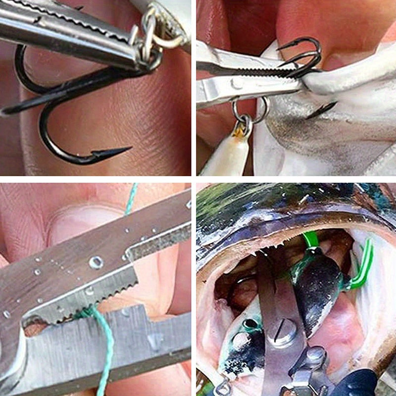 2pcs Durable Stainless Steel Fishing Pliers - Essential Tool for Easy Fish Control and Outdoor Fishing