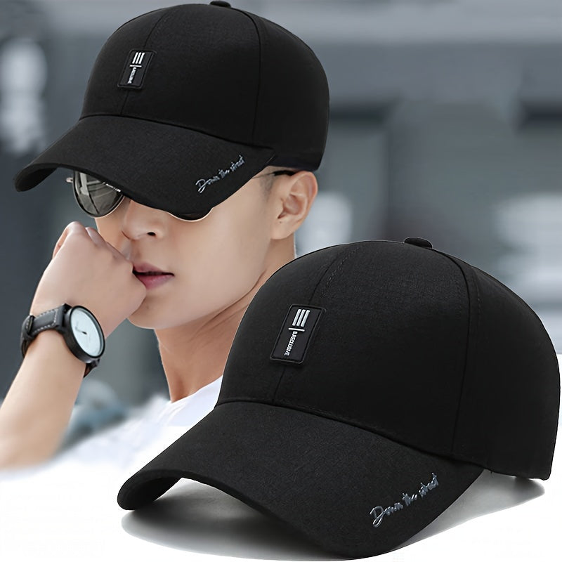 Stylish Letter Baseball Cap - Breathable, Adjustable, Unisex Sun Hat for Outdoor Enthusiasts - Perfect for Fishing, Mountaineering, Hiking, and Casual Wear