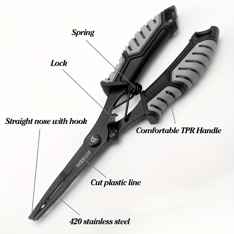 2pcs Durable Stainless Steel Fishing Pliers - Essential Tool for Easy Fish Control and Outdoor Fishing