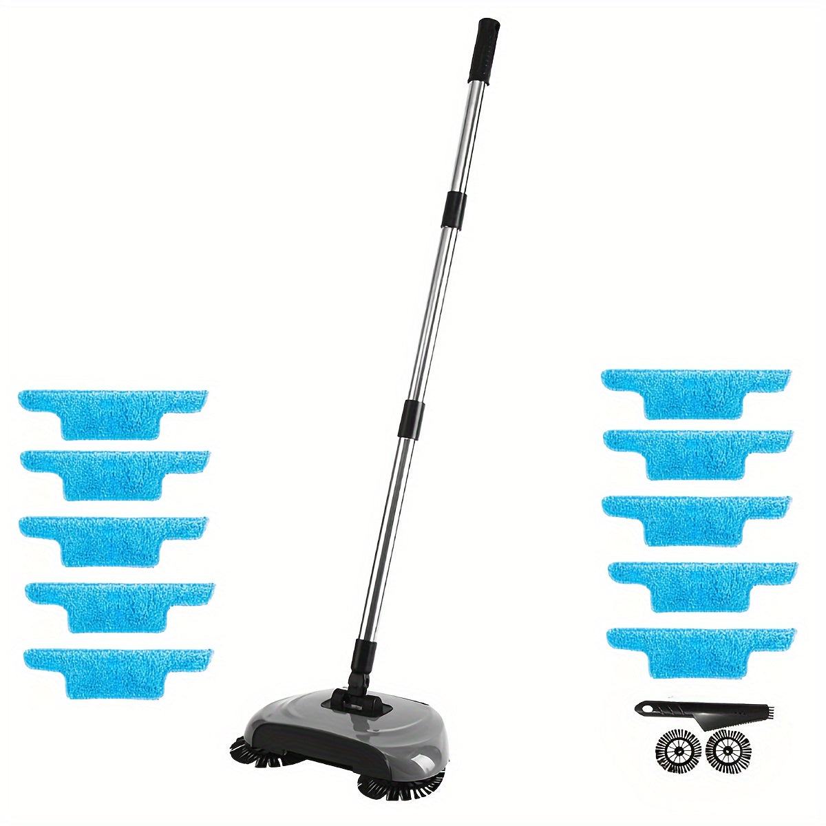 1set, 3-in-1 Multifunctional Hand Push Sweeper, Vacuum Cleaner, Hand Push Sweeping And Moping Machine, To Remove Garbage, Pet Hair And Dust, Dry And Wet Use, Suitable For Hardwood Ceramic Tiles, Cleaning Supplies