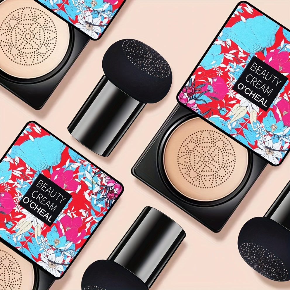 Isisekelo se-BB Cream Esinesipontshi Sekhanda Le-Mushroom, Isembozo Esigcwele Somswakama Ohlala Isikhathi Eside, Isisekelo Sokufihla I-Makeup Yemvelo Enqunu
