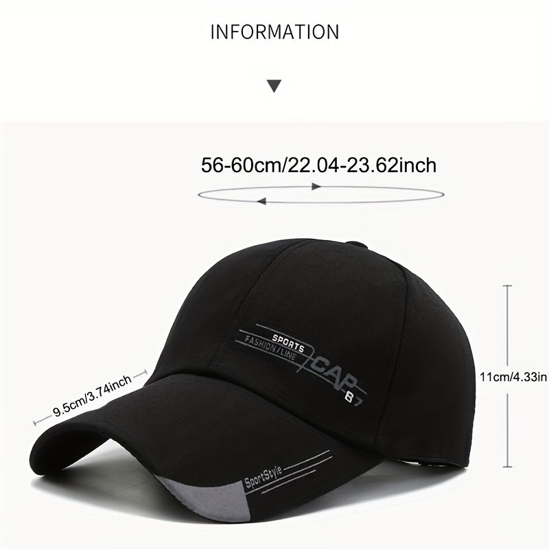 Men's Sports Sunscreen Baseball Cap Letter Print Outdoor Sun Visor Hat