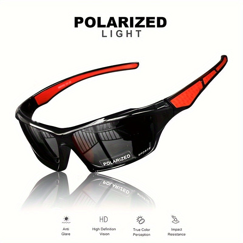 1/3pcs Vibrant Color-Changing Polarized Sports Glasses - Windproof, Anti-Glare, Unisex Design for Enhanced Visibility - Ideal for Outdoor Enthusiasts: Fishing, Biking, Hiking, Running, Driving, and More!