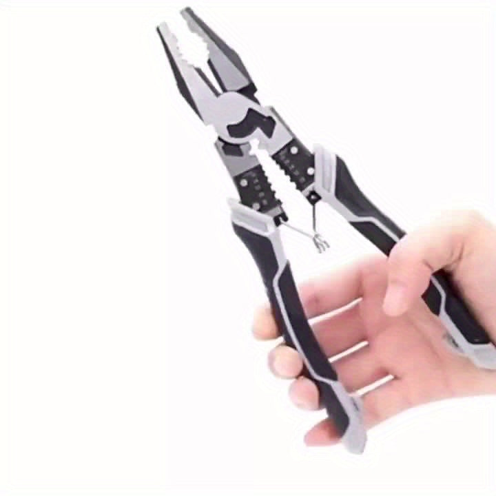 Multi-Function Combination Wire Cutter Pliers, Professional Hand Tool Automatic Wire Stripper Stripping Tools Wire Cutter, Industrial Grade Cutting Pliers With PVC Handle