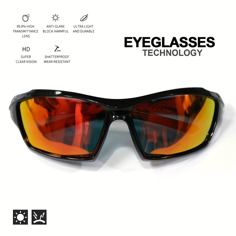 1/3pcs Vibrant Color-Changing Polarized Sports Glasses - Windproof, Anti-Glare, Unisex Design for Enhanced Visibility - Ideal for Outdoor Enthusiasts: Fishing, Biking, Hiking, Running, Driving, and More!