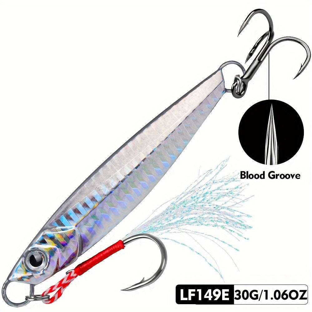 17g-60g PROBEROS Premium Metal Jig Fishing Lure - Versatile Sizes for Bass, Trout & More with Long Casting Distance