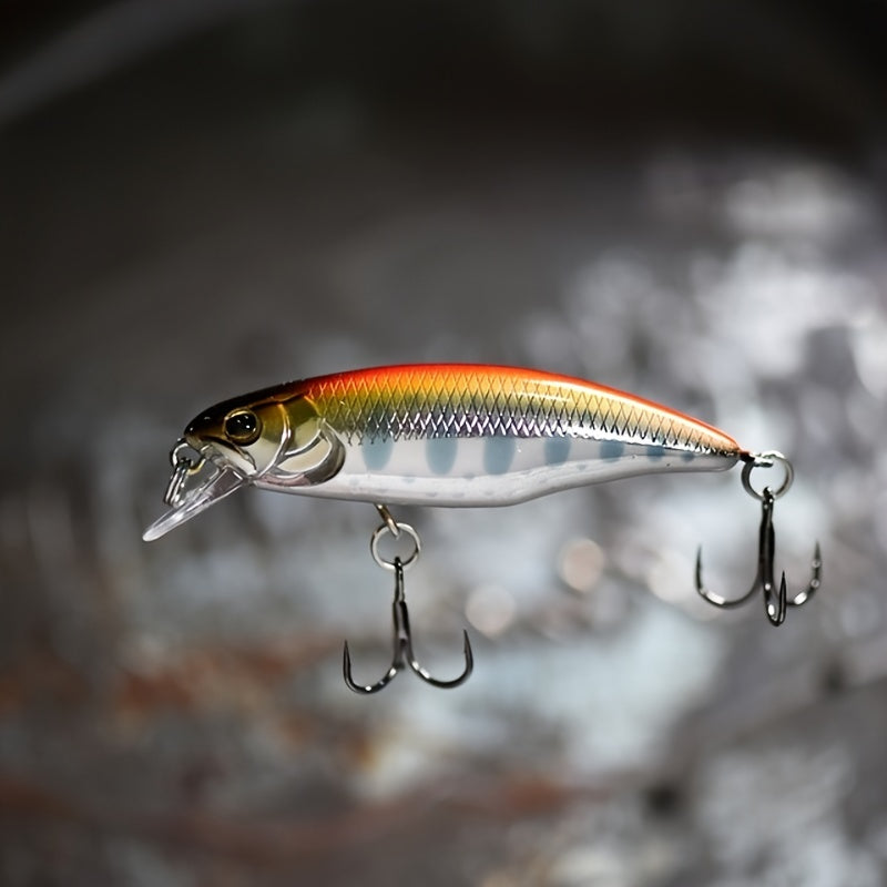 Sinking Minnow Fishing Lures, 52mm 4.5g Jerkbait Bass Pike Crankbait Wobblers Swimbait Plastic Hard Bait Fishing Accessories
