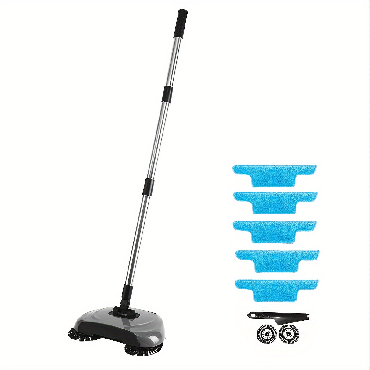 1set, 3-in-1 Multifunctional Hand Push Sweeper, Vacuum Cleaner, Hand Push Sweeping And Moping Machine, To Remove Garbage, Pet Hair And Dust, Dry And Wet Use, Suitable For Hardwood Ceramic Tiles, Cleaning Supplies
