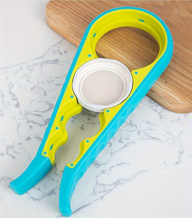 1pc Multifunctional Lid Opening Tool Four-in-one Twisting Lid Opening Canning Device Labor-saving Lid Opener Kitchen Life Supplies Bottle Opener Can Opener