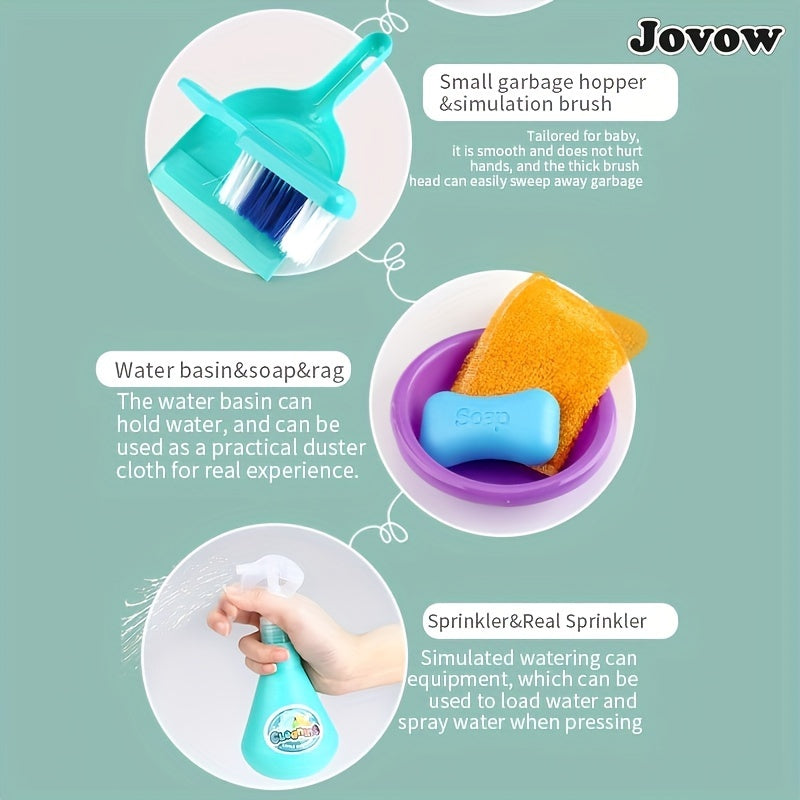 Kids’ Broom & Dustpan Toy Set – Realistic Home Cleaning Simulation, Fun Floor Sweeping Playset for Children, Perfect Birthday & Christmas Gift