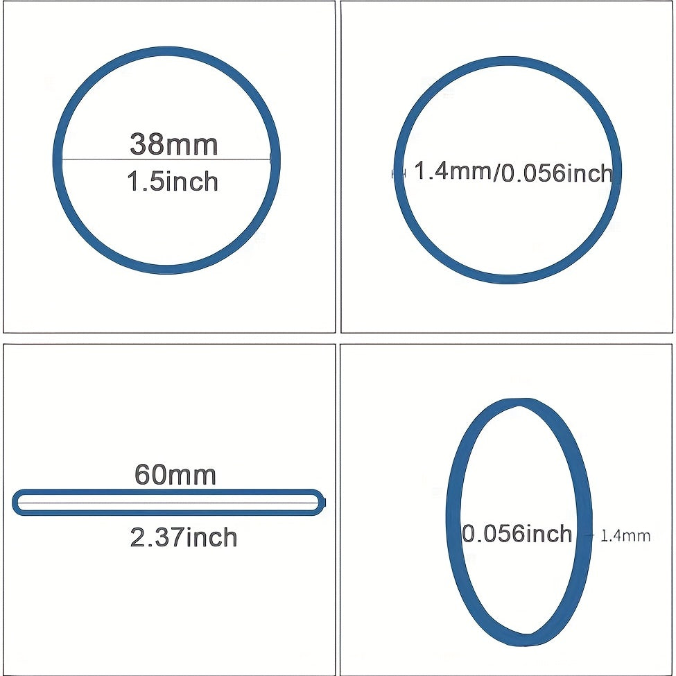 100/200Pcs Multicolor Rubber Bands 38mm Diameter For Office Supplies School Home Elastic Band