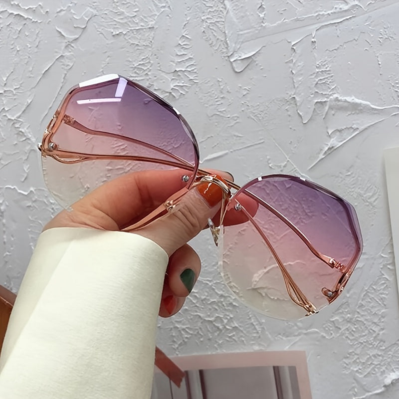 Izingilazi Ezingenasici Ze-Trendy Gradient Rimless Zabesifazane – Amafreyimu Womklami Oyindilinga Oyisitayela