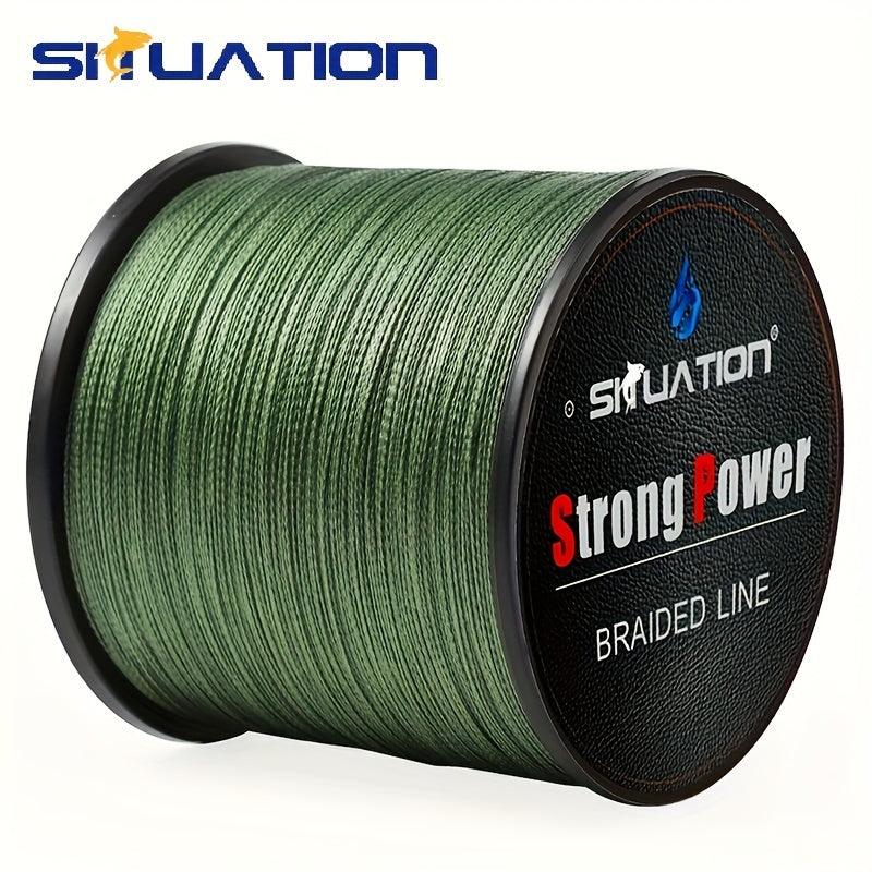 300/500M 4-Strand Multifilament PE Braided Fishing Line - Super Strong Anti-abrasion, Smooth Long Casting, 328/546YDS, 10/20/30/40/80LB (4.54/9.07/13.61/18.14/36.29KG) Pull, Durable and Reliable for Fishing Enthusiasts