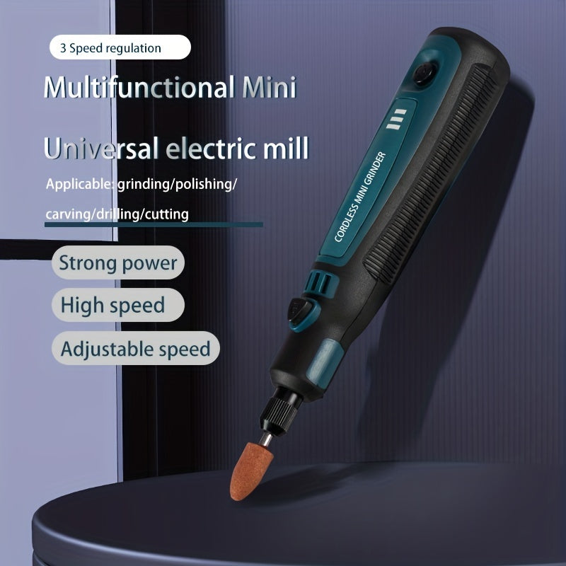 Mini Electric Grinder Pen Set – USB Rechargeable Handheld Engraving & Polishing Tool, Compact Rotary Grinder for Jade, Jewelry, Wood, and DIY Projects