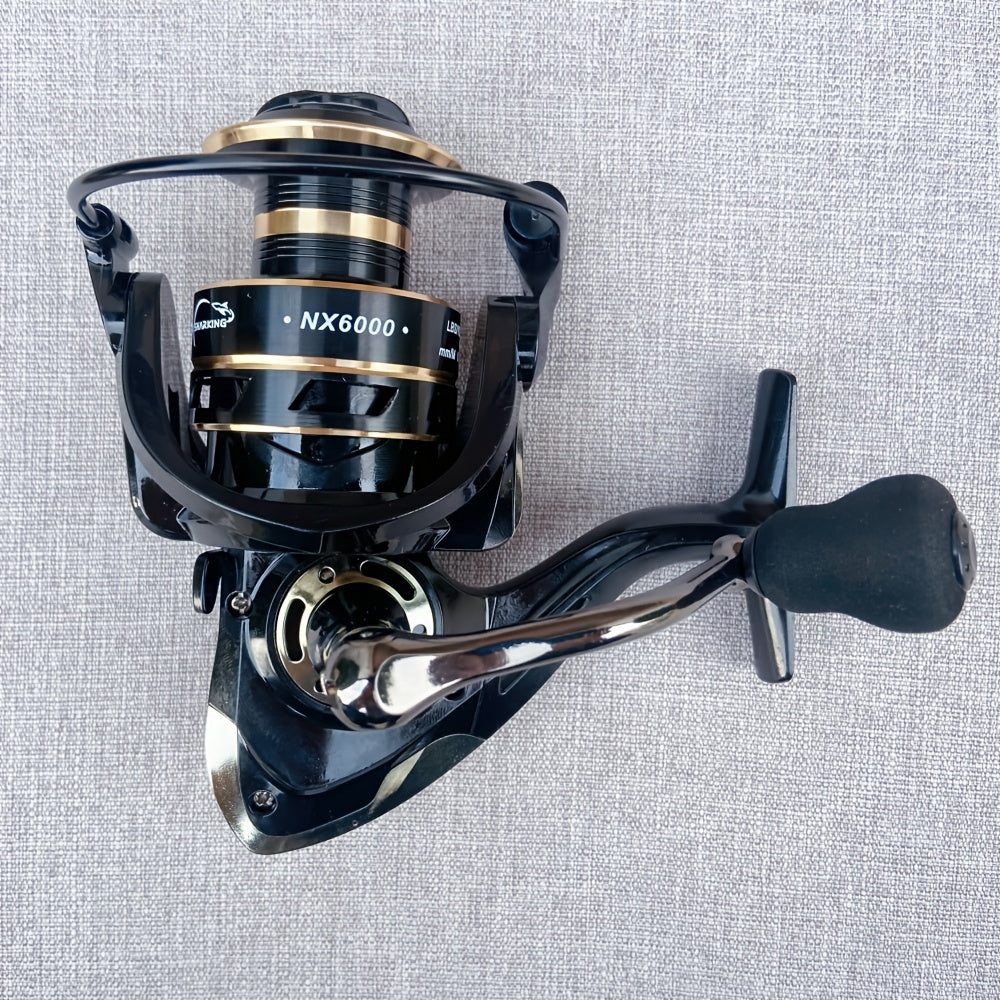 1pc 14 Ball Bearings Two Colors Metal Spinning Fishing Reel For Long Casting & Freshwater Fishing